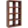 Massivmoebel24 Bücherregal CUBUS 96 x 35 x 174 cm Braun