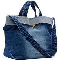 Desigual Women's PRIORI LITU Accessories Denim Shopping Bag, Blue