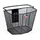 Unix Lenkerkorb Vicario 34x27x25cm Schwarz