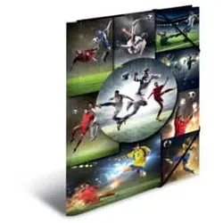 HERMA Gummizugmappe A4 Fußball 19298 Karton