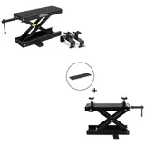 ConStands Motorradheber 2x Hebebühne # Mini-Lift Scherenheber inkl. Gummimatte bis 500kg in sc