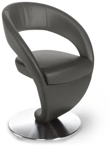 K+W Drehsessel 6080 in Leder