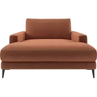 INOSIGN Chaiselongue Downtown Loungemöbel zum Relaxen, B/T/H: 132/170/84 cm, auch in Bouclé, Cord und Easy care - leicht mir Wasser zu reinigen braun