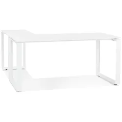 Kadima Design Eckschreibtisch L-Form | 170x160 cm | platzsparend ergonomisch Homeoffice | weiß | Bürotisch