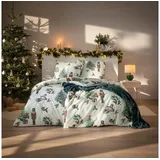 Estella Kuschelflanell Nussknacker Rot 155 x 200 cm + 80 x 80 cm