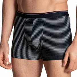 CALIDA Natural Benefit Boxer, Navy, Weiß