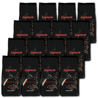 16 KG Schirmer Kaffee Espresso Bohnen - 16 Pakete zu je 1000 g