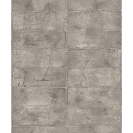 Rasch Textil Vliestapete Concrete 10,05 m x 0,53 m 520156 Grau/Braun