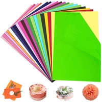 Seidenpapier, 100 Stück A4 Transparentpapier Bunt, 20 Farben, Für Zumdekorieren,Basteln und Verpacken von Geschenken