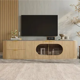 Okwish TV-Schrank 172x45,5x38 cm Beige/MDF