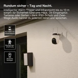 Osram SMART+ Außenkamera 360° Weiß
