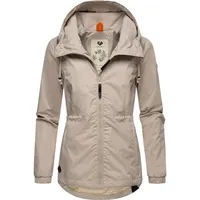 Ragwear Outdoorjacke Danka Wasserdichte Übergangsjacke mit großer Kapuze braun