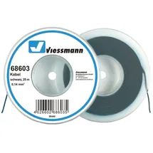Viessmann Kabel auf Abrollspule 0,14 mm2 Schwarz 25 m