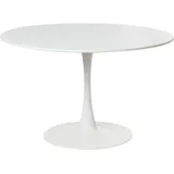 Beliani Boca Ø 120 cm weiß