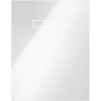 Betätigungsplatte TECElux Betätigungsglasplatte mit sen-Touch Elektronik Glas weiß