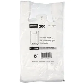 Papstar Starpak 200 Hemdchen-Tragetaschen, HDPE weiss
