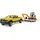Bruder 02546 - RAM 2500 Rental Service mit Minibagger gelb 1:16