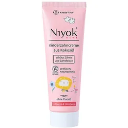 Niyok Zahncreme aus Kokosöl - Erdbeere & Himbeere KIDS 75 ml
