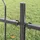 vidaXL Gartenzaun 170 x 80 cm Grau/Stahl