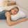 sleezzz Premium Gelschaum Kontur- und Bauchschläfer Kissen 54 x 45 x 12 cm Weiß