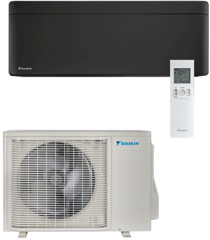 DAIKIN Klimaanlage | Nepura Stylish | FTXTA30CB+RXTA30C | Schwarz | 3,0 kW