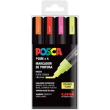 POSCA PC-5M Fluor, 4 Stück