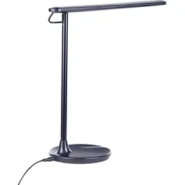 Beliani Schreibtischlampe Schwarz 38 cm verstellbar DRACO mit Dimmer Metall LED integriert, 32x38x17 Lampen - Leuchten, Innenbeleuchtung, Tischlampen, Schreibtischlampen