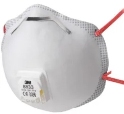 3M Atemschutzmaske 8833, FFP3 8833 , 1 Packung = 10 Stück