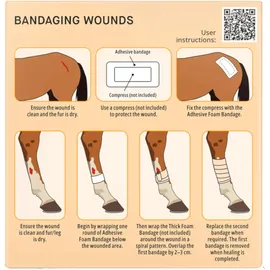 Snögg Animal Polster Bandage 14 cm x 200 cm Weiß