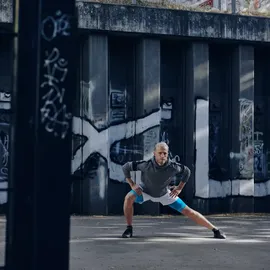 Bauerfeind Sports Compression Sleeves Upper Leg - extra lang blau