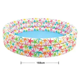 tinisu Starfish Aufblasbarer Baby-Pool 168 x 38 cm