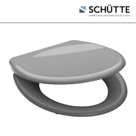 Schütte WC-Sitz Duroplast Grey doppelte Absenkautomatik und Schnellverschluss
