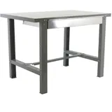 Proregal Werkbank Grau, Metall, 180x83x73 cm, Freizeit, Heimwerken, Werkstatt, Werkbänke