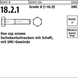 Industrial Quality Supplies ASME B 18.2.1 Sechskantschraube UNC 3/4x5" Stahl 10.9 blank"