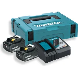 Makita Power Source Kit 18 V Li-Ion 2 x 3,0 Ah + DC18RC Ladegerät + Makpac 197952-5