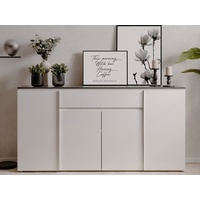 Finori Sideboard Anrichte Kommode modern weiß Hochglanz, anthrazit 177