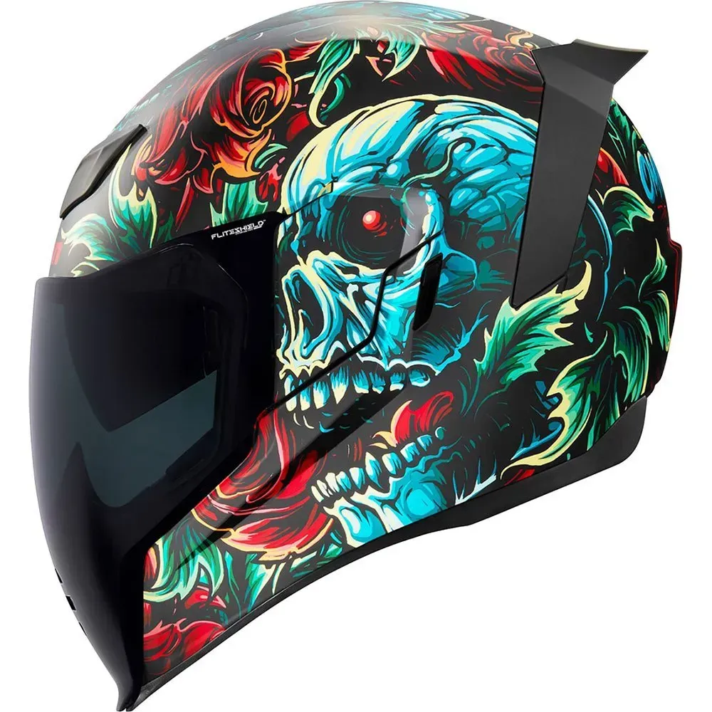Icon AirfliteTM Omnicrux Mips® Integralhelm - Black / Blue / Green / Red - XL