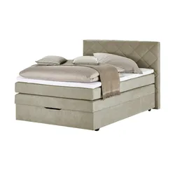 Boxspringbett   ¦ beige ¦ Maße (cm): B: 132 H: 116