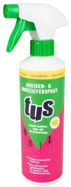 Windhager TUS Ameisen- und Ungezieferspray, 400 ml, zur Bekämpfung von Ameisen und Ungeziefer, 36074, Reg.-Nr.: N-102192