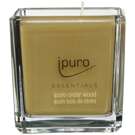 ipuro Essentials cedar wood Duftkerze 125g beige