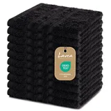 LAVEA Elena Handtuchset 10-tlg. schwarz