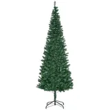 Homcom Weihnachtsbaum 2,1 m, Christbaum mit Ständer, 631 Äste zerlegbar Weihnachtsdeko Kunststoff Tanne Grün, Ø81 cm für festliche Dekoration Aosom.de
