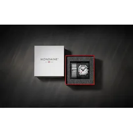 Mondaine Cushion MSL.41410.LBV.SET Edelstahl 41 mm