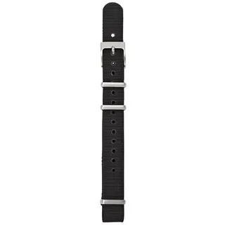 Fossil Uhrenarmband Damen Herren Nylon Schwarz S141012, easyrelease, 14mm schwarz