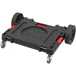 Qbrick System ONE Transportplattform 2.0 Allterrain 750 x 542 x 223 mm 120 kg mit Schwenkrädern aus Metall und Bremse