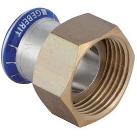 Geberit Mapress Edelstahl Übergang mit Überwurfmutter D 15mm, ID 26mm, G 1 1/4' 35072