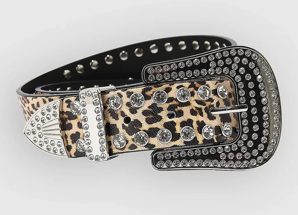 Broken Promises Leopard Lust Rhinestone Gürtel assorted Gr. 30
