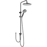 Schöner Wohnen Duschsystem Biella Wassersparend Mattschwarz