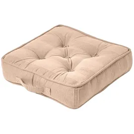Homescapes Sitzkissen Rajput beige 40/40/8 cm