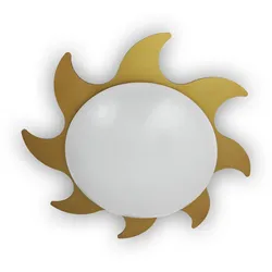 Deckenschale Sonne, gold